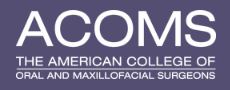 American College of Oral and Maxillofacial Surgeons logo